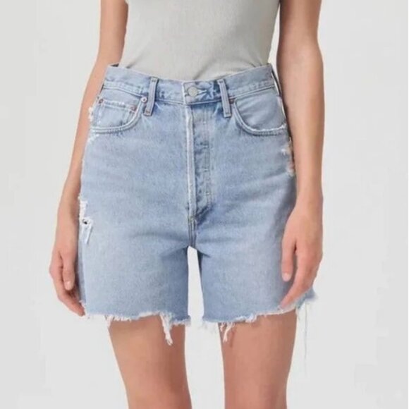 Agolde Pants - AGOLDE Stella High Rise Baggy Shorts